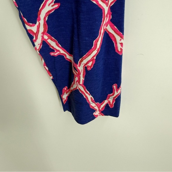 Lilly Pulitzer Size S Alidi Top Blue Pink Gold Buttons 3/4 Sleeves Women’s - Picture 10 of 11